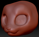 True Kemono Somali Cat Head Base