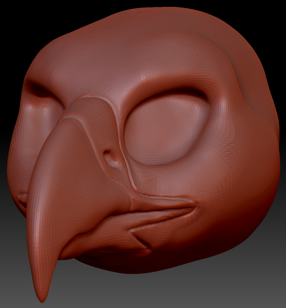 Feminine Harris Hawk Head Base