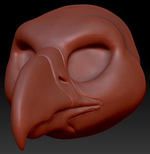 Feminine Harpy Gryphon/Eagle Head Base