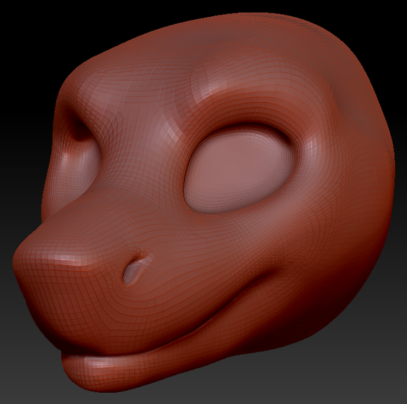 Gender Neutral Sergal Head Base Variant 1