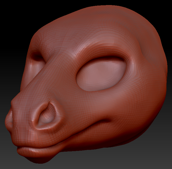 Feminine Horse Head Base Variant 2