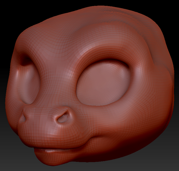 Western Kemono Short-nosed Angel Dragon Head Base Variant 1