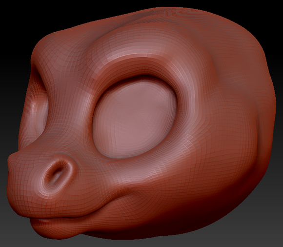 Western Kemono Round-nosed Dragon Head Base Variant 3