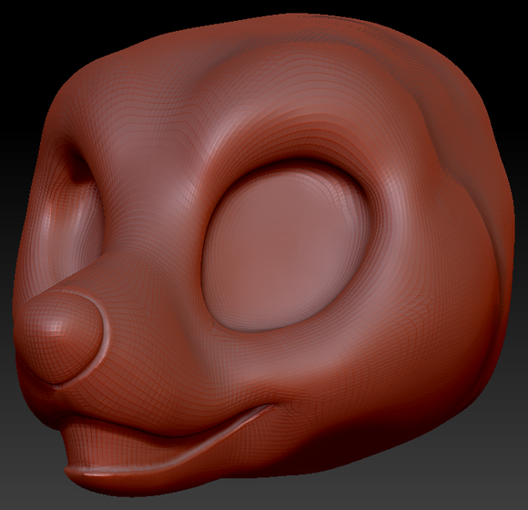 Western Kemono Fox Static Jaw Head Base