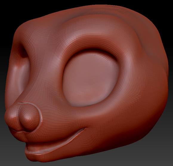 Western Kemono Fruit Bat Static Jaw Head Base