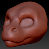 Gender Neutral Short-nosed Angel Dragon Head Base