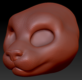 Gender Neutral Somali Cat Head Base