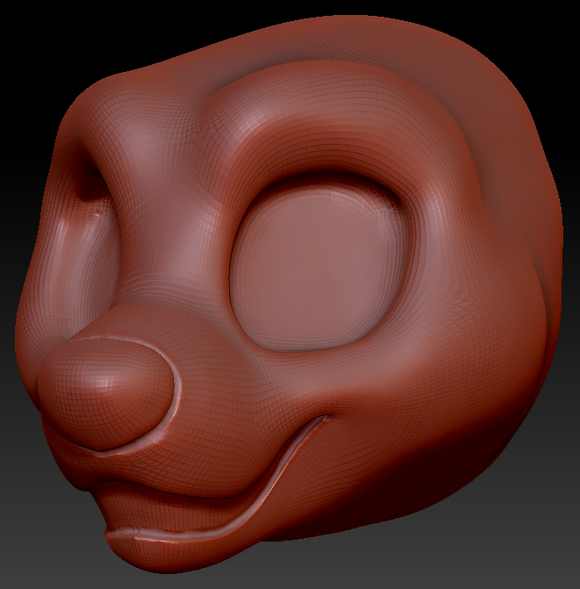 Kemono Toony Canine Static Jaw Head Base Variant 2