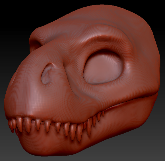 Gender Neutral T-Rex Head Base Variant 1