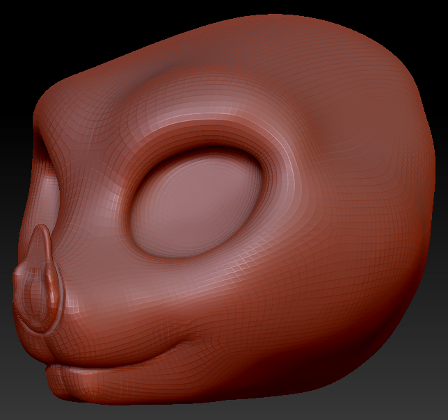 Western Kemono Leaf-nosed Bat Head Base