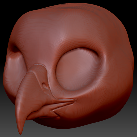 True Kemono Harris Hawk Head Base