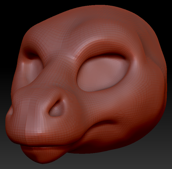 Feminine Long-nosed Angel Dragon Head Base Variant 1