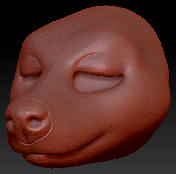 Gender Neutral Hyena Head Base Variant 1
