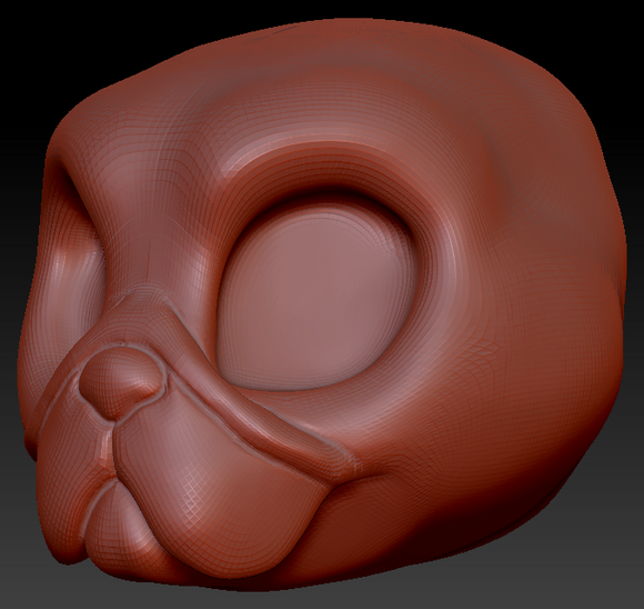 Western Kemono Pug Head Base