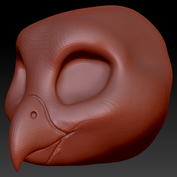 Feminine Toony Bird Head Base Variant 1