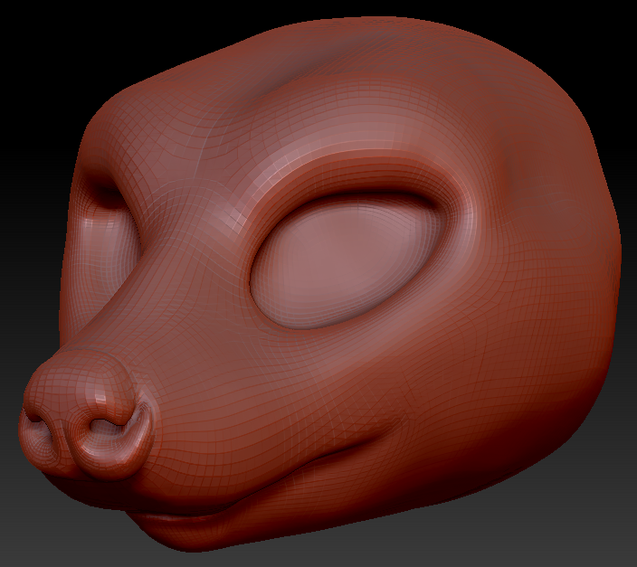Feminine Meerkat Head Base