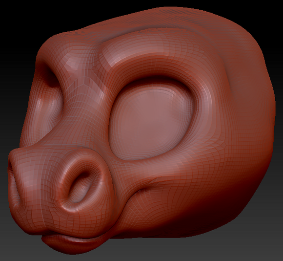 Kemono Toony Horse Head Base Variant 1