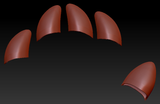 5 Finger Hoof Cap Set