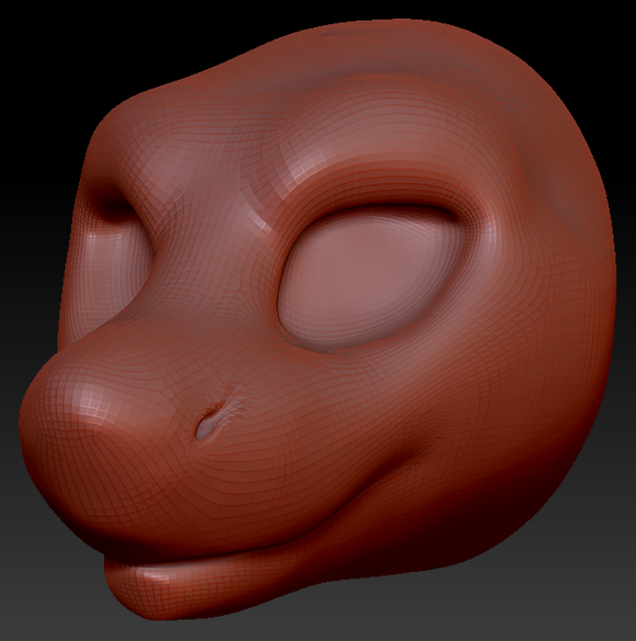 Feminine Sergal Head Base Variant 1