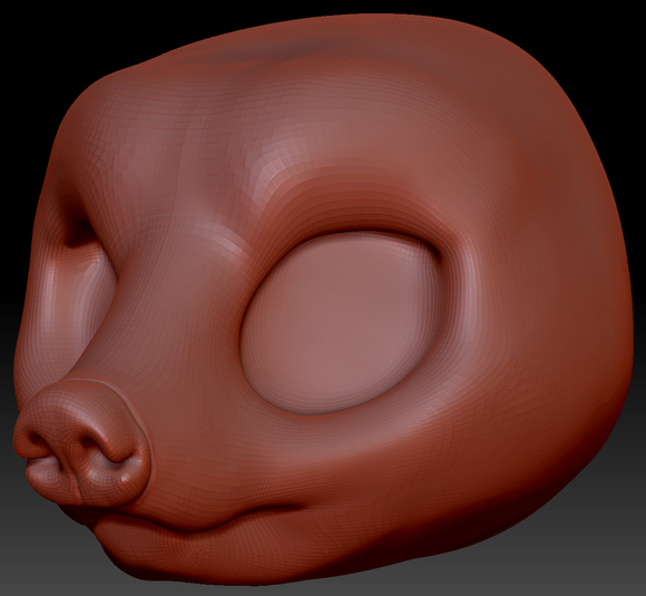 True Kemono Coatimundi Head Base