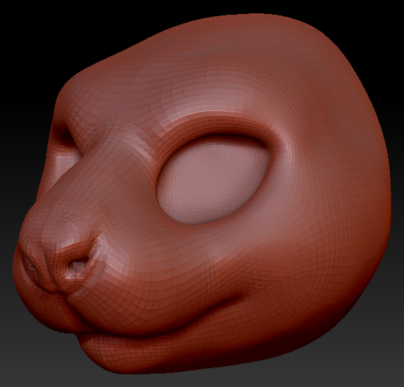 Feminine Hamster Head Base