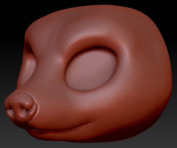 Western Kemono European Badger Head Base