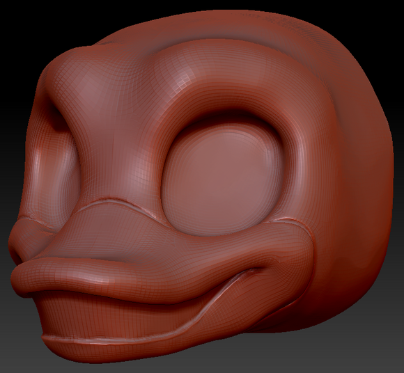 Kemono Toony Bird Static Jaw Head Base Variant 4