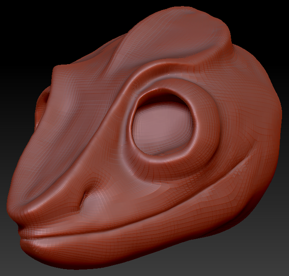 Gender Neutral Chameleon Head Base