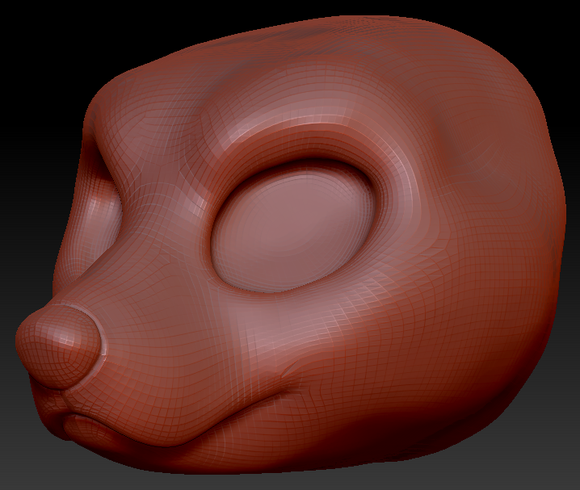 Western Kemono Doberman Head Base