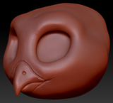 Western Kemono Barn Owl Head Base