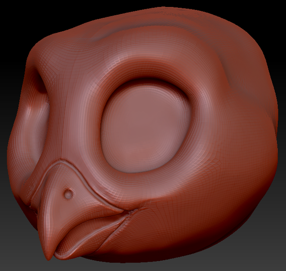 Western Kemono Barn Owl Static Jaw Head Base