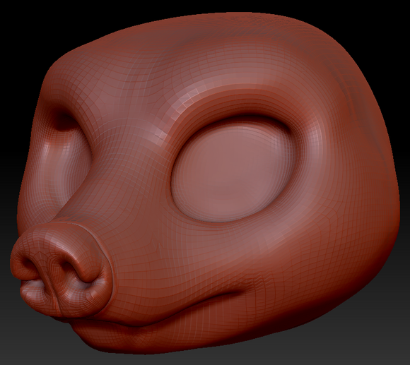 Western Kemono Coatimundi Head Base
