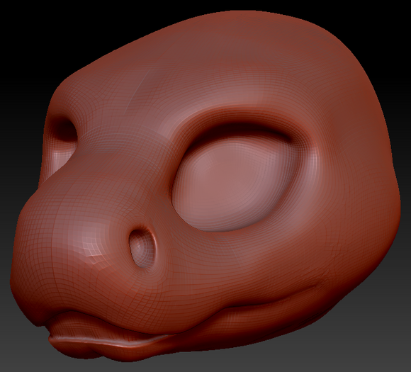 Feminine Cobra Static Jaw Head Base Variant 1