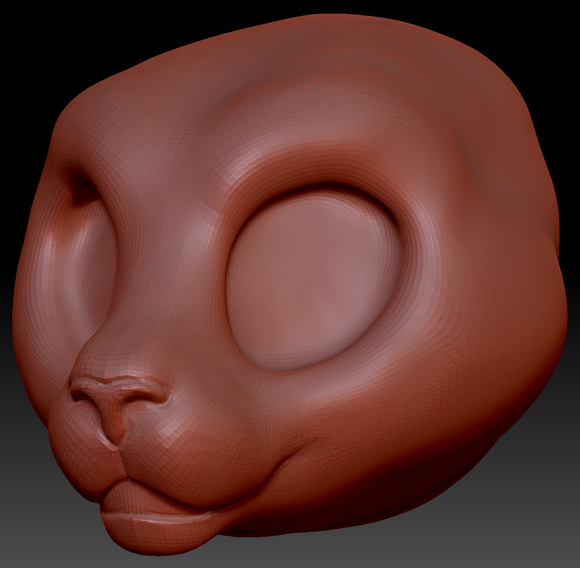 Western Kemono Jaguar Static Jaw Head Base Variant 1