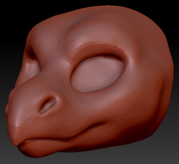 Feminine Point-nosed Dragon Head Base Variant 1