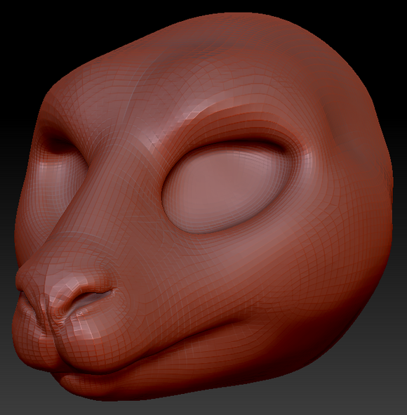 Feminine Kangaroo Head Base