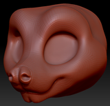 Kemono Toony Fruit Bat Head Base Variant 1