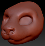 Gender Neutral Asian Small-clawed Otter Head Base