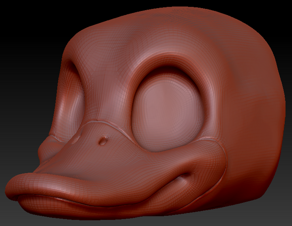 Gender Neutral Toony Bird Head Base Variant 4