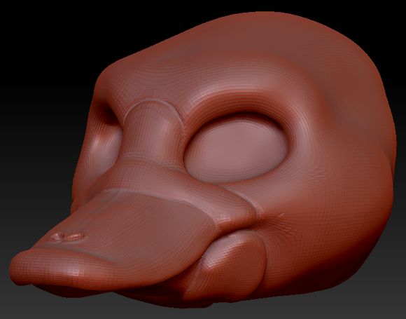 Gender Neutral Platypus Head Base