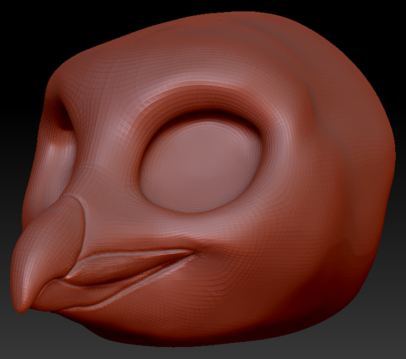 Western Kemono Rockhopper Penguin Head Base