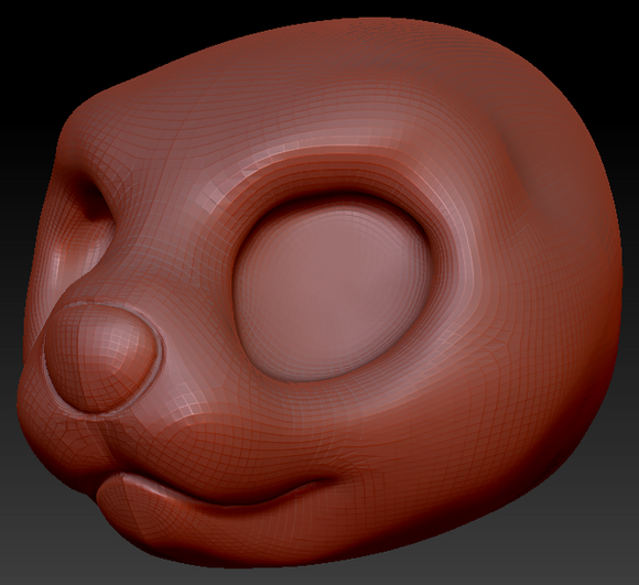 Western Kemono Asian Small-clawed Otter Head Base Variant 2