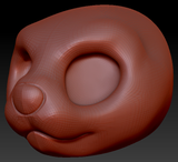 Western Kemono Asian Small-clawed Otter Head Base Variant 2