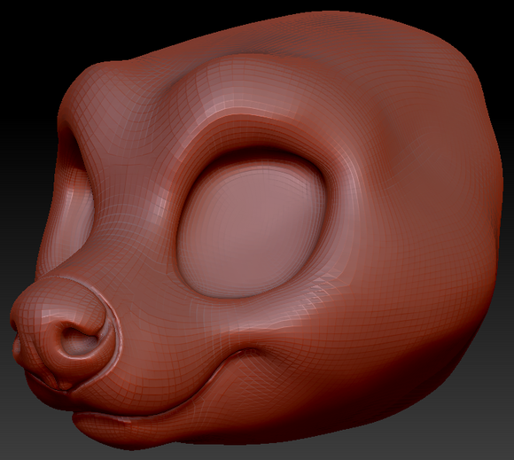 Kemono Toony Hyena Head Base Variant 1