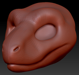 Gender Neutral Raptor Head Base Variant 1