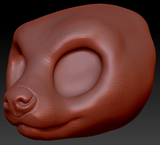 Western Kemono Fossa Head Base Variant 1