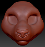 Feminine Giant Panda Head Base
