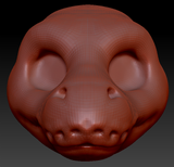 Gender Neutral Ball Python Head Base