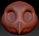 Western Kemono Barn Owl Head Base