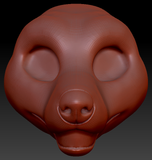 Gender Neutral Fox Static Jaw Head Base